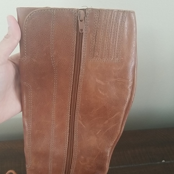 Matisse Brown Battle Buckle Lace Up Boots Size 6 - Picture 5 of 12